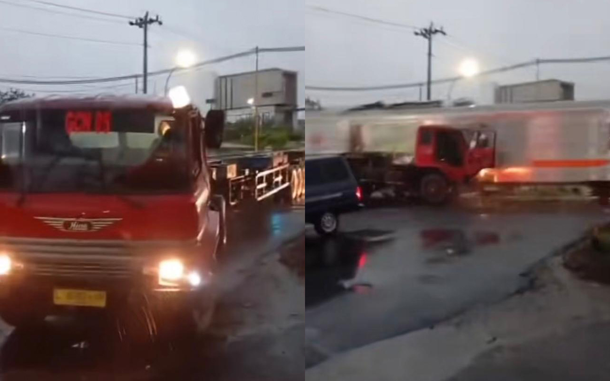 KA Harina Tabrak Truk