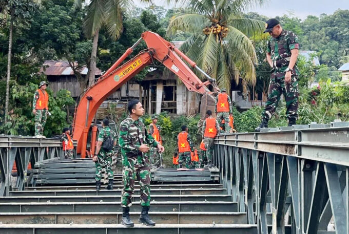 Pasukan Zeni TNI AD memiliki kemampuan memulihkan infrastruktur yang rusak akibat perang Gaza. Foto: @kodam.ix.udayana