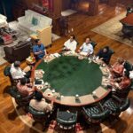 Presiden Prabowo Subianto menerima Ketua MPR RI Ahmad Muzani beserta sejumlah jajaran menteri Kabinet Merah Putih di kediaman pribadinya di Hambalang, Bogor, pada Sabtu malam, 11 Oktober 2025.