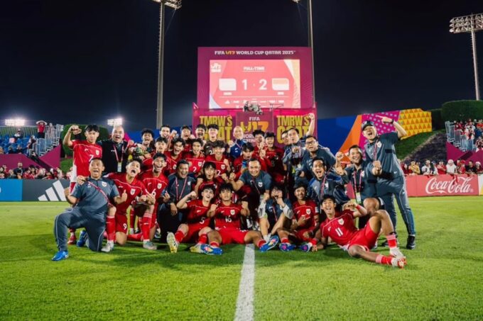 Timnas U-17 berhasil mencetak kemenangan perdana di ajang Piala Dunia U-17.