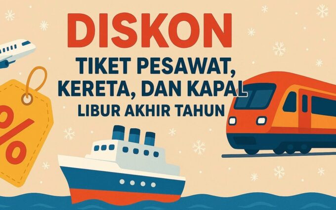 DISKON GEDE-GEDEAN, Tiket Kereta, Pesawat, Kapal & Penyeberangan Libur Nataru