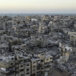 Kehancuran di Gaza akibat perang Israel-Hamas selama dua tahun. Foto: Anadolu