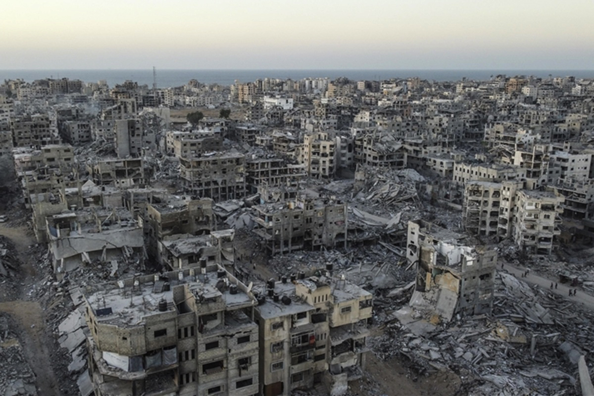 Kehancuran di Gaza akibat perang Israel-Hamas selama dua tahun. Foto: Anadolu