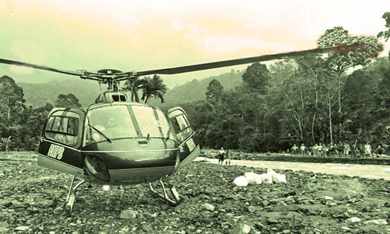 bantuan BNPB ke desa terisolasi