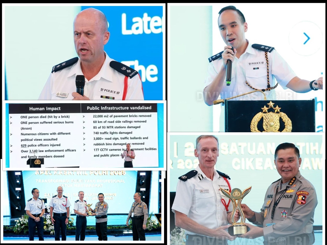 Ini 3 Polisi Hong Kong yang Ajari Polri Teknik Kendalikan Unjuk Rasa