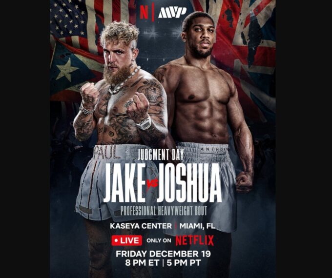 Jake Paul vs Anthony Joshua, 19 Desember Live Netflix