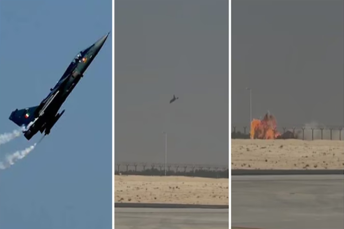 Jet tempur India jatuh saat beraksi di Dubai Air Show.