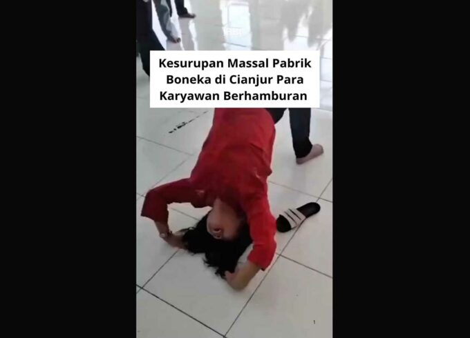 kesurupan massal karyawan pabrik Cianjur