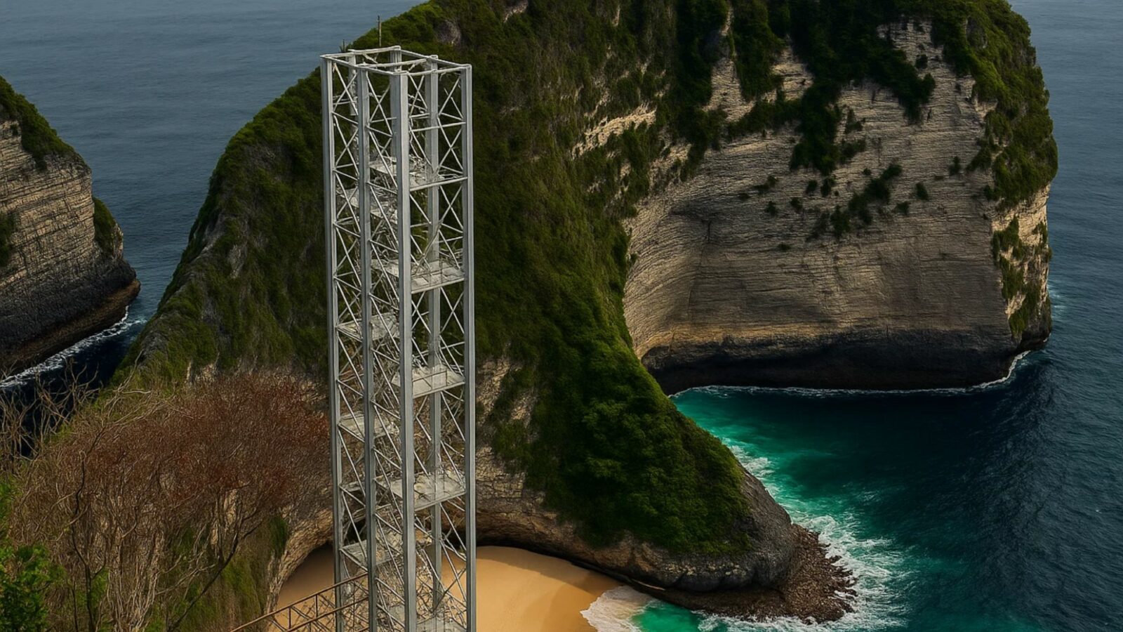 Lift KacaTebing Kelingking