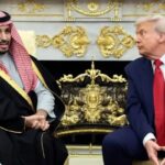 Putra Mahkota Saudi, Mohammed bin Salman (MBS) bertemu Presiden AS Donald Trump di Washington.