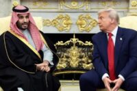 Putra Mahkota Saudi, Mohammed bin Salman (MBS) bertemu Presiden AS Donald Trump di Washington.