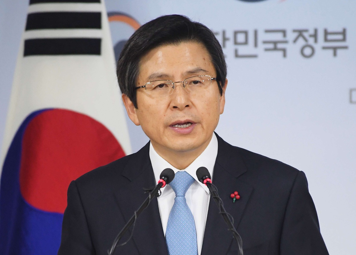 Mantan Perdana Menteri Hwang Kyo-ahn atas tuduhan melakukan penghasutan pemberontakan