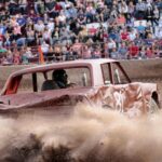 Mobil Demolition Derby Tabrak Penonton