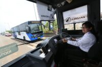 Pemprov DKI targetkan 10 persen pengemudi Transjakarta kaum perempuan. Foto: MI
