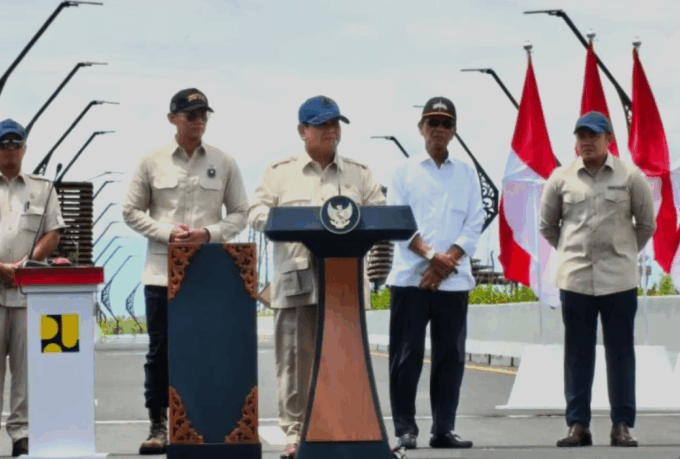 Jembatan Kabanaran Diresmikan Prabowo