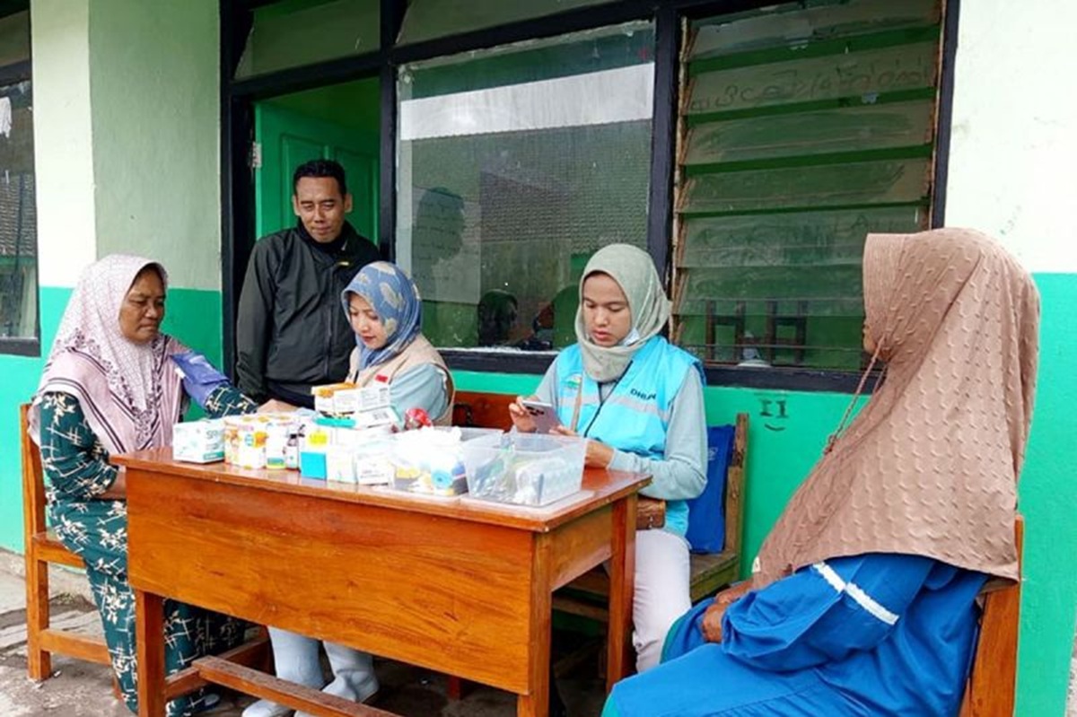 Puskesmas di lereng Semeru siaga 24 jam layani warga terdampak erupsi. Foto: Puskesmas Pronojiwo