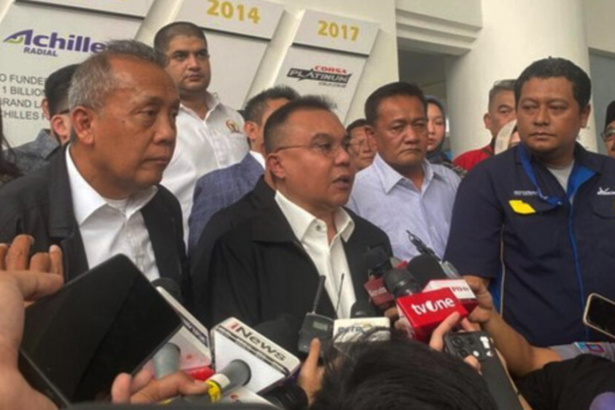 Wakil Ketua DPR RI Sufmi Dasco Ahmad meminta PHK di pabrik ban Michelin dihentikan sementara. Foto: Gerindra