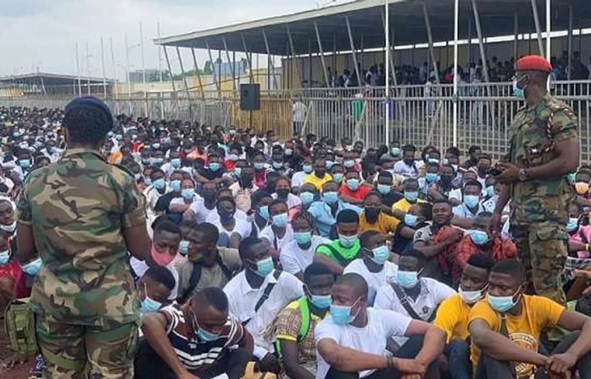 Proses pendaftaran rekrutmen tentara Ghana menimbulkan korban jiwa. Foto: TR Afrika