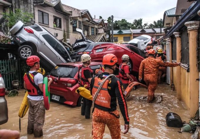 Dampak Topan Kalmaegi 2025 di Cebu City, Filipina, menunjukkan kerusakan akibat badai tropis, foto oleh Juan Carlo de Vela