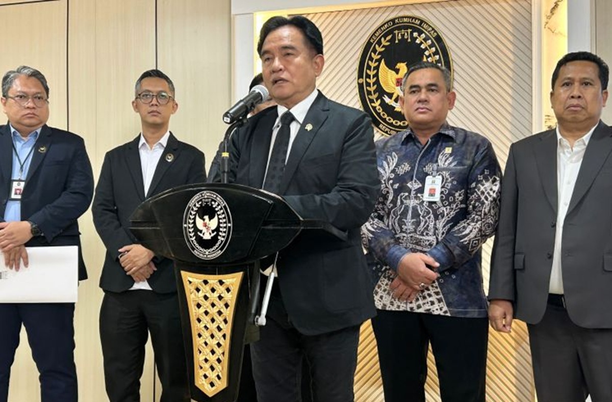 Menteri Koordinator Bidang Hukum, HAM, Imigrasi, dan Pemasyarakatan, Yusril Ihza Mahendra.