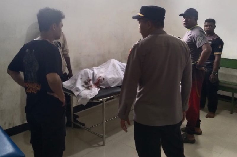 Jenazah Briptu Abraham Yerisitouw