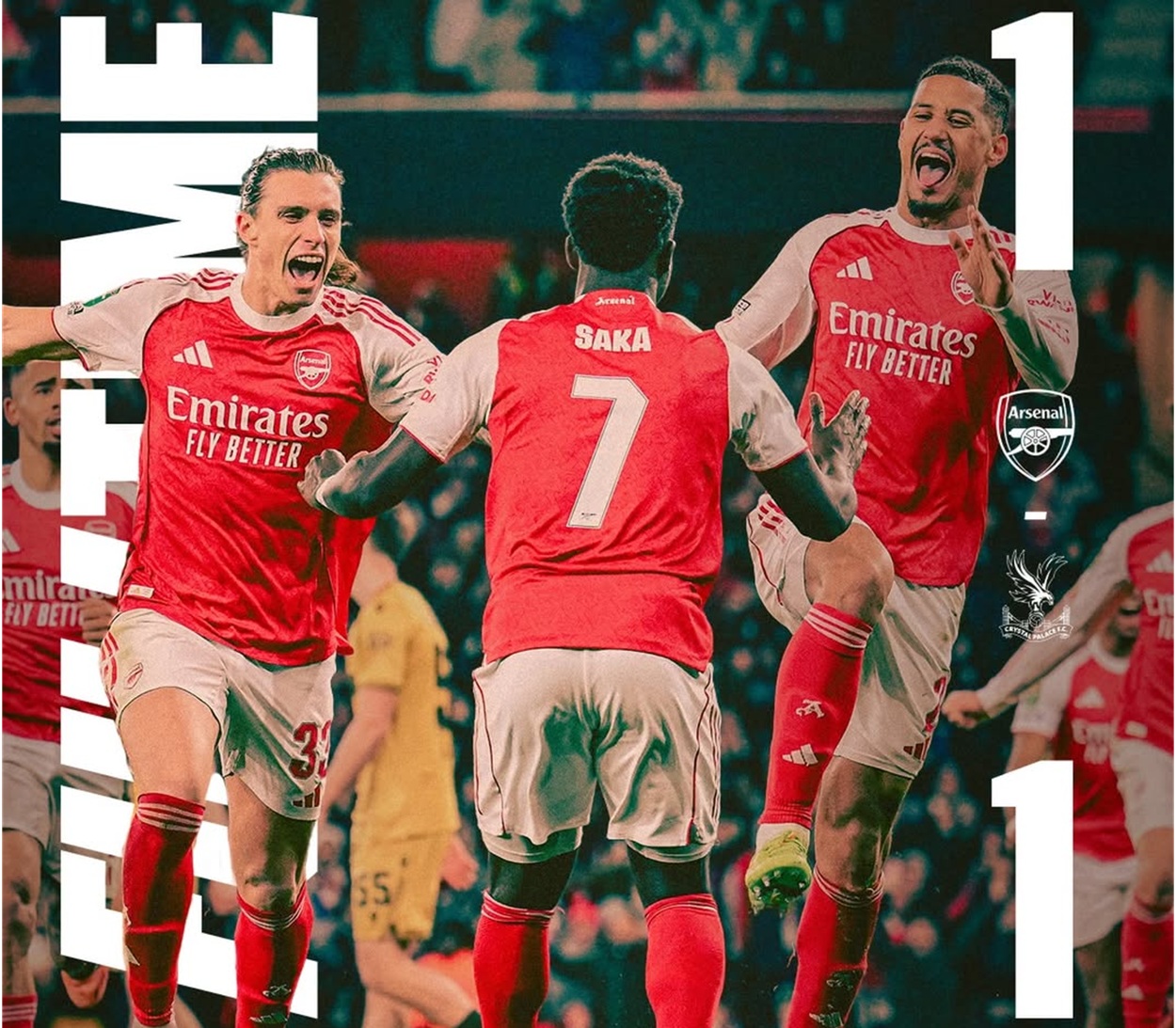 Arsenal vs Crystal Palace League Cup