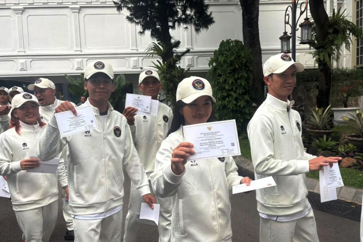 Kontingen Indonesia ke SEA Games 2025 resmi dilepas Presiden Prabowo Subianto.