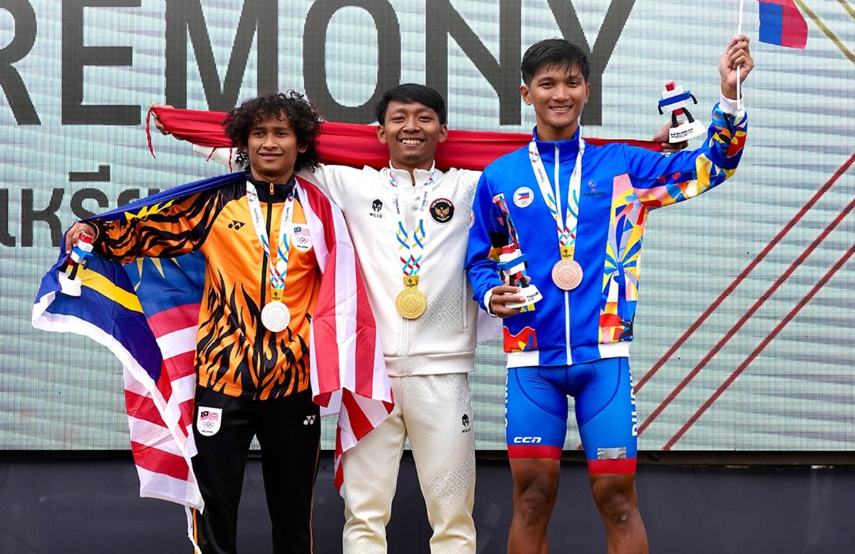 Atlet MTB Indonesia, Rendy Varera Sanjaya meraih medali di SEA Games Thailand 2025.