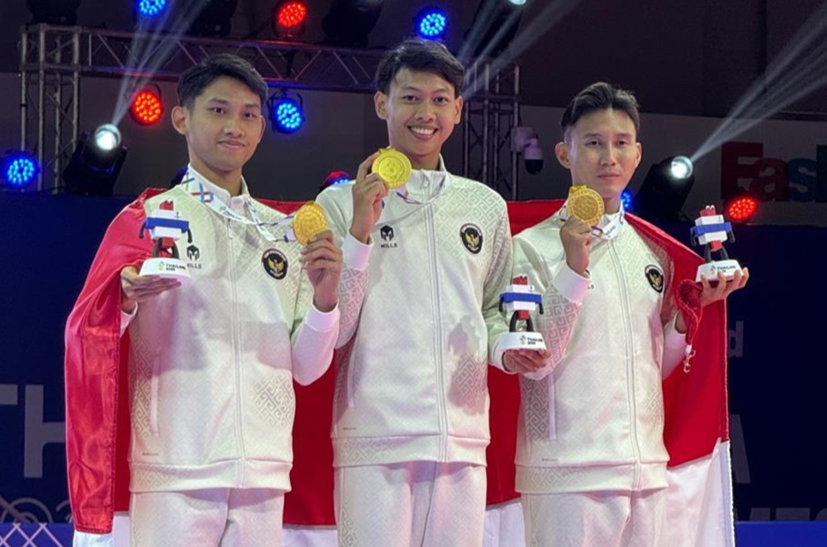 Tim Taekwondo berhasil sabet medali emas di SEA Games 2025. Foto: Kemenpora