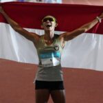 Emilia Nova meraih medali emas nomor heptathlon.