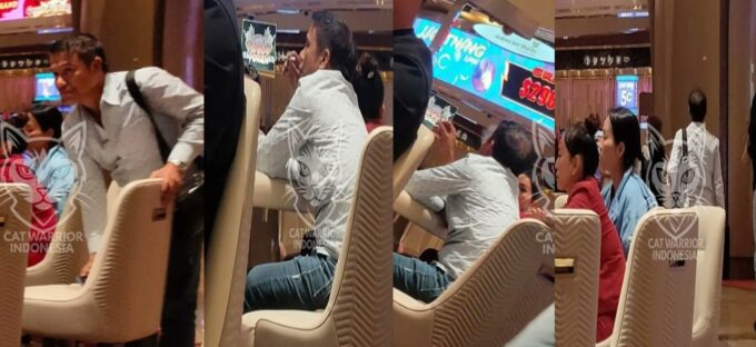 Foto Diduga Mirip SEKJEN PSSI Yunus Nusi Main Judi di Kasino Singapura