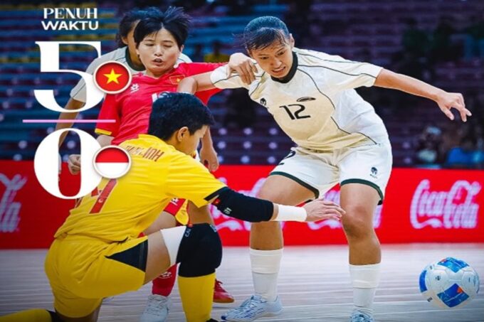 Timnas Futsal Putri kalah dari Vietnam di laga final SEA Games 2025.