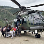 TNI AU kerahkan helicopter untuk salurkan bantuan pada warga Aceh.