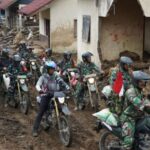 Motor trail dikerahkan untuk kirim logistik ke daerah bencana. Foto: Humas TNI