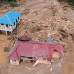 Banjir bandang melanda Sumatra Utara.