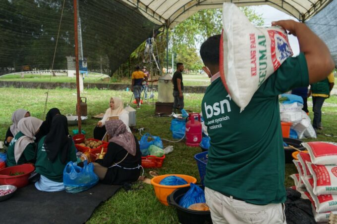 Dapur umum BSN di Aceh