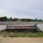 Lokasi bangunan MIN 5 Pidie Jaya yang hanyut diterjang banjir bandang.