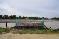 Lokasi bangunan MIN 5 Pidie Jaya yang hanyut diterjang banjir bandang.