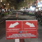 Kendaraan dilarang masuk Malioboro saat malam pergantian tahun.