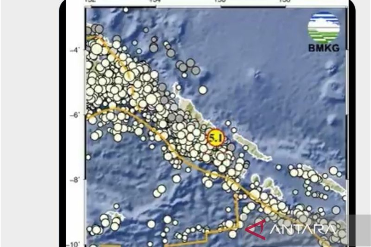 Merauke Diguncang Gempa M 5.1
