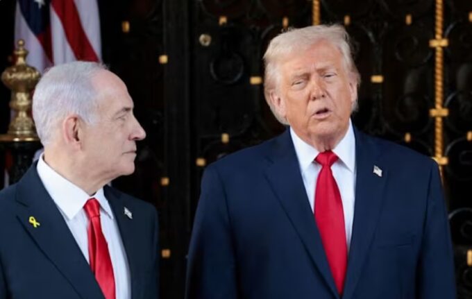 PM Israel Benjamin Netanyahu dan Presiden AS Donald Trump.