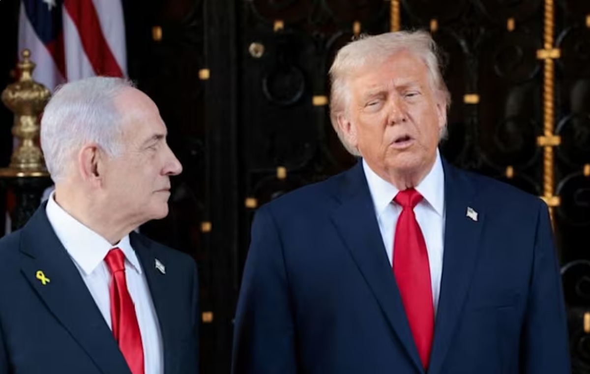PM Israel Benjamin Netanyahu dan Presiden AS Donald Trump.