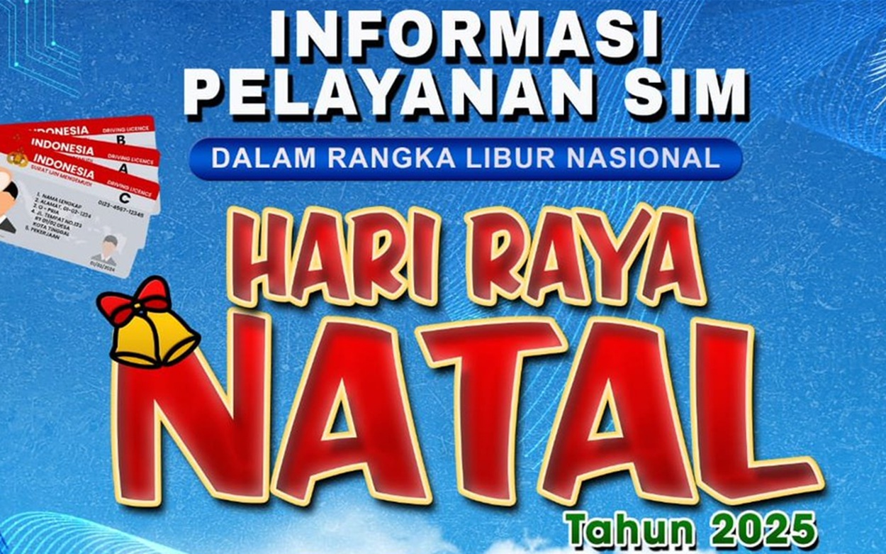 Libur Layanan SIM Natal 2025