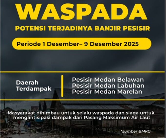 potensi banjir pesisir Medan
