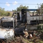 Israel melancarkan serangan drone di Lebanon selatan.