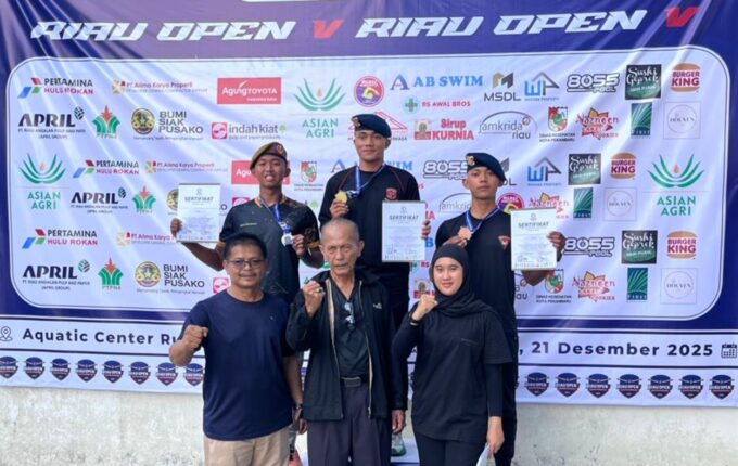 Swimming Championship 2025: Anggota Brimob Polda Riau Sabet Dua Medali