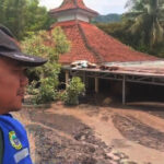 Dusun Sumberlangsep tertimbun banjir lahar Gunung Semeru.