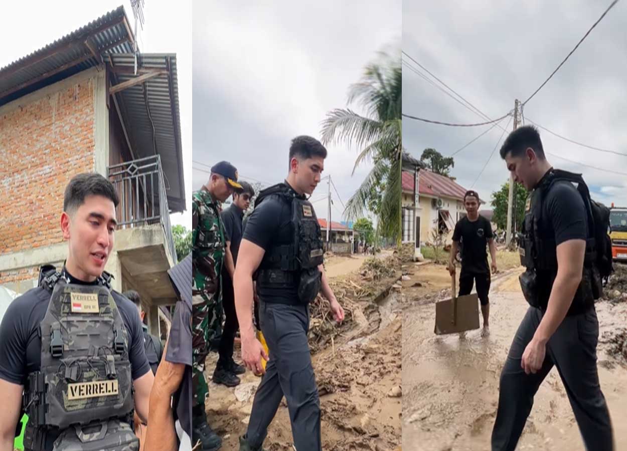 Verrel Bramasta Kunjungi Korban Banjir