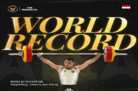 Lifter Indonesia Rizki Juniansyah raih medali emas dan pecahkan rekor dunia.