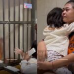 Potongan gambar balita bertemu ibunya di penjara